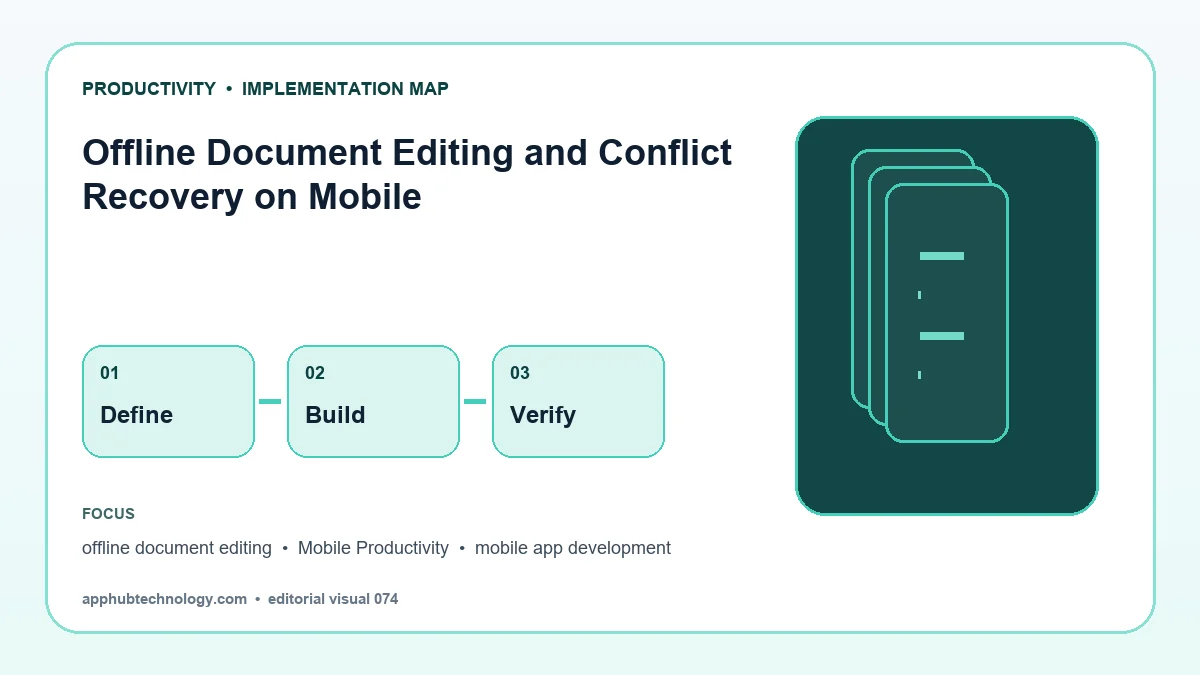 offline document editing implementation workflow illustration