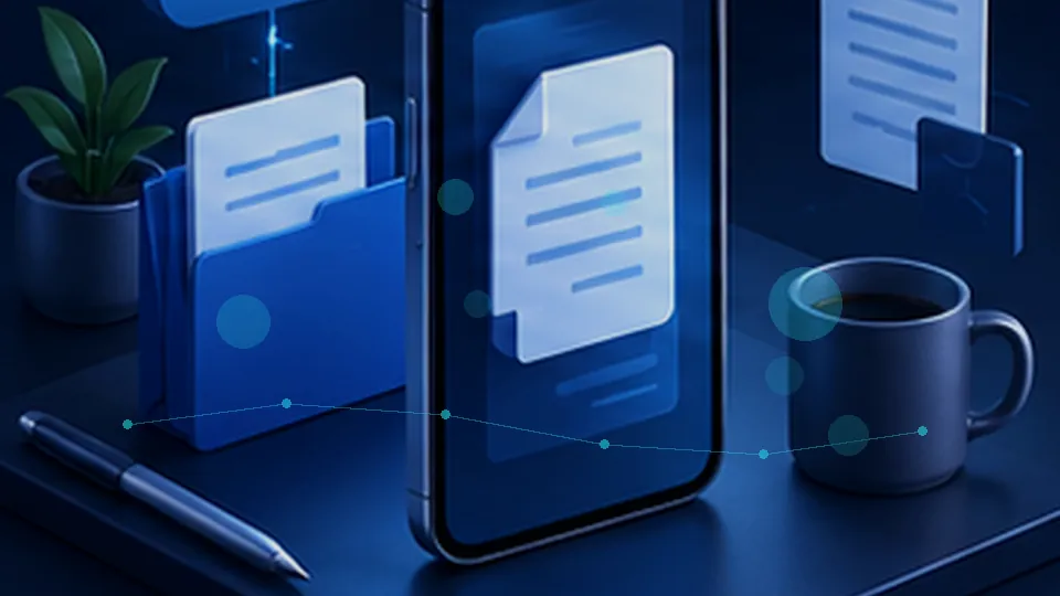 mobile document conversion implementation workflow illustration